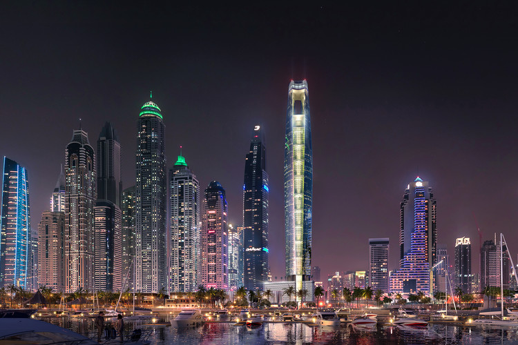 ساخت و ساز بلندترین هتل جهان Ciel در دبی