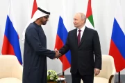 شیخ محمد بن زاید با پوتین در روسیه دیدار کرد